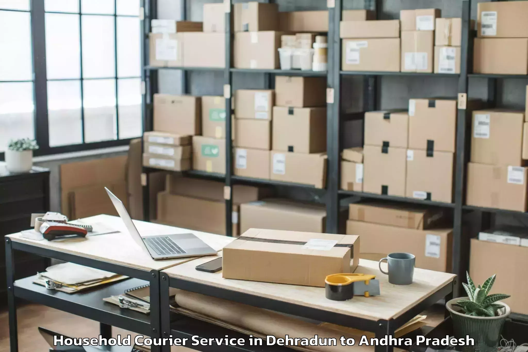 Book Dehradun to Kruthivennu Household Courier